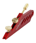 Dead On Precision Guitar Nut Scribe Tool And String Marker For Acoustic Classical Instrument Repairs Saddle Height Measurement in red and brass.