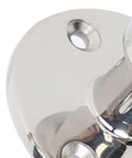 Close-up of Heavy Duty 316 Stainless Steel Marine Door Stopper Catch Set for Ships and Yachts, showing polished surface.