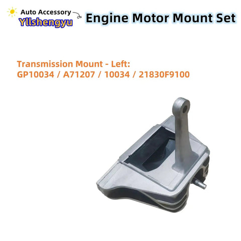 Heavy Duty Engine Motor Mount Kit For Hyundai Seltos And Elantra, left transmission mount, durable metal construction.