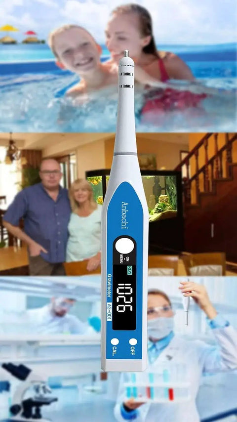 Salinity Meter 3 In 1 Saltwater Tester For Aquarium Marine Pool And Hydroponics, Specific Gravity Salinity And Temperature Pen Hydrometer, No Fuss Pro Grade Backlit LCD With ATC And Fast Accurate Readings.