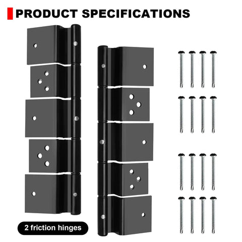 Heavy Duty RV Entry Door Friction Hinge Kit Two Pack Delivers Rock Solid Zero Sag Performance For Travel Trailers Motorhomes And Fifth Wheels With Plug And Play Setup