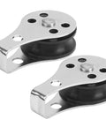 Two Pack 25mm Stainless Steel Bearing Wheel Pulley For Marine Rope Towing Kayak And Sailing Heavy Duty Rust Resistant 304 SS