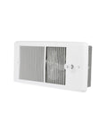 Low Profile Wall Heater Without Thermostat 4300 Series White Dual 2000 And 1500 W Heating Fan Forced Heat Durable Powder Coated Steel Front