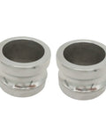 2 Pack Aluminum Type DP Cam And Groove Fittings With Female Coupler To Female NPT Includes Camlock Gasket Fittings 2 Inch Dust Plug Set