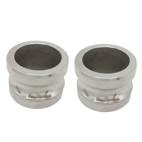 2 Pack Aluminum Type DP Cam And Groove Fittings With Female Coupler To Female NPT Includes Camlock Gasket Fittings 2 Inch Dust Plug Set