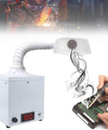 Heavy Duty Solder Fume Extractor With Adjustable Speed Knob And Three Stage Filtration Quiet Air Cleaner for welding with smoke extraction.