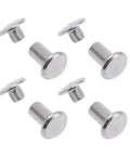 Heavy Duty M5 Rivet Nuts 50 Pack Stainless Steel Flat Head Insert Kit shown from multiple angles, ideal for automotive and metal work.