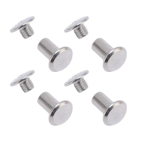 Heavy Duty M5 Rivet Nuts 50 Pack Stainless Steel Flat Head Insert Kit shown from multiple angles, ideal for automotive and metal work.