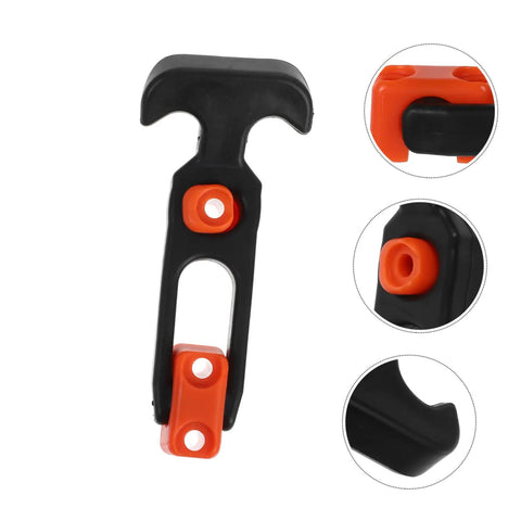 Heavy Duty Hood Latch Kit 10 Piece Replacement for Cars Rubber T Handle Latches Safe Locking Hasp to Minimize Vibration close-up
