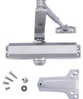 Heavy Duty Commercial Door Closer For Aluminum Storefronts And High Traffic Entrances Surface Mounted Cast Aluminum Body Wrought Steel Arm Heat Treated Piston