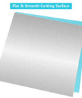 12x12 Inch Aluminum Sheet 1/16 Inch Thick 5052 H32 Plate With Double Protective Film, smooth cut surface, for DIY crafts and projects