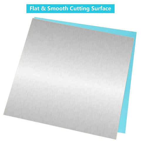 12x12 Inch Aluminum Sheet 1/16 Inch Thick 5052 H32 Plate With Double Protective Film, smooth cut surface, for DIY crafts and projects
