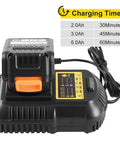 Replacement Charger For 12V-20V Max Lithium Ion Batteries Compatible With DCB101 DCB115 DCB107 Fast Charging Unit with Cord