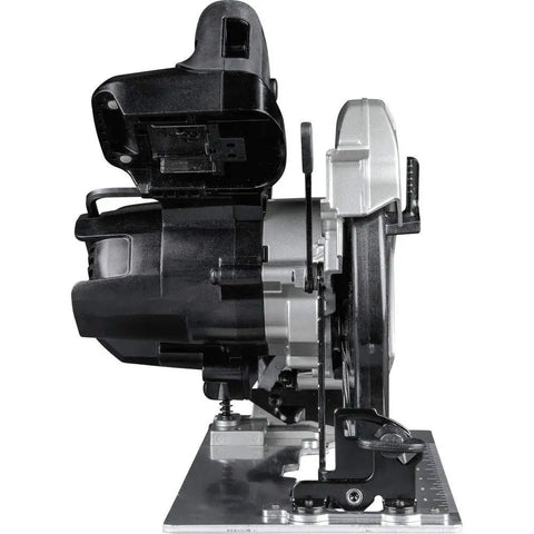 18V Sub-Compact Brushless Cordless 6-1/2 Inch Circular Saw Tool Only side view on flat surface