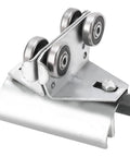 Beefy Track Roller Wheel Trolley Assembly For Electric Hoist System Four Wheel Stainless Steel Cable Pulley visible side view