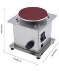 Turn Up The Heat With This Badass Mini Disc Sander Featuring A 200W Copper Motor Cranking Out 6000RPM To Smooth Polish Wood Metal Plastic And Sharpen Scissors With Belt Disc Options And Smooth Knob Control, compact stainless steel body.
