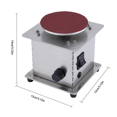 Turn Up The Heat With This Badass Mini Disc Sander Featuring A 200W Copper Motor Cranking Out 6000RPM To Smooth Polish Wood Metal Plastic And Sharpen Scissors With Belt Disc Options And Smooth Knob Control, compact stainless steel body.