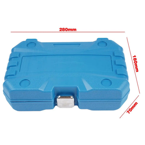 Premium 32Pcs Wheel Locking Nut Key Kit For Mercedes Benz And More Anti-Theft Lug Removal Tool Set Spline Adapter Socket With Versatile Design To Keep Your Rims Safe And Stop Thefts From Happening blue plastic case 280x180x70mm