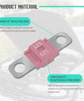 Rock Solid 3 Pack Midi Ami Fuses 125 Amp High Current Bolt On Automotive Universal Replacement designed for cars, trucks, and boats with tin-plated zinc.