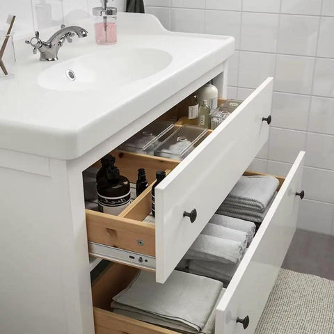 Cabinet with 16 Inch Heavy Duty Soft Close Drawer Slides with Full Extension Ball Bearing Runners, Side Mount, Zinc Plated Steel, 100 Lb Capacity