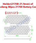 Heavy Duty Ebike Battery Housing Built Like A Tank For Custom Rigs Fits 80 Pieces 21700 Cells 72 Volt 20S4P Setup holder dimensions diagram