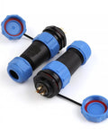 IP68 Plugs And Sockets Panel Mount Connector With Back Nut For Male And Female 2 3 4 5 7 9 12 Pins Waterproof Electrical Cable Wire