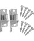 Beefy Heavy Duty Stainless Steel Gate Hinges Set Of 2 For Farm And Garden Gates With Male And Female Design Detachable Construction And Screws Included Built To Tackle Demanding Outdoor Environments. stainless steel gate hinges with screws