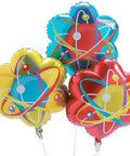 Science Party Balloons 3 Piece Mylar Balloon Set for Birthday Decor and Mad Scientist Theme STEM Classroom Supplies