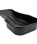 Heavy Duty 2.8 Quart Oil Drain Pan With Splash Guard And Tapered Spout For Lawn Equipment And Motorcycles Low Profile Design