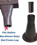 Reinforced Bed Frame Feet Set Of Six Plastic Replacement Feet To Stop Slipping And Protect Floors Easy Install For Beds With Seven Eighths Inch Top Insert And Two And Thirteen Sixteenths Inch Height Not Universal Fit