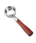 58Mm Bottomless Portafilter With Wooden Handle Compatible With Breville Espresso Machines BES900XL BES920XL BES980XL BES990BSS Includes Filter Basket