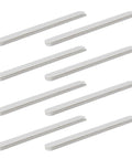 Bottom Mount Drawer Slides Set White Plastic 8 Pack With Ball Bearing Construction Wear Resistant And Moistureproof DIY Friendly