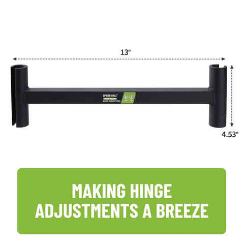 Beefy Pro-Grade Heavy Duty Commercial Door Hinge Adjustment Tool For .134 And .180 Gauge Knuckles, 13-inch metal design