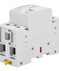 Heavy Duty 63A 2 Pole Modular AC Contactor With 230V AC DC Universal Coil And 2NO Normally Open Contacts, compact design for industrial use.