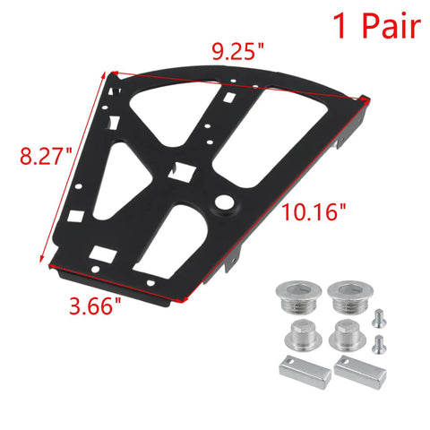 Two Layer Shoe Cabinet Hinges Set Black Steel Flip Plate Frames Replacement Hardware With Installation Accessories for shoe rack