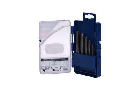 Heavy Duty Square Screw Extractor Set For Pulling Broken Bolts Slick Zero Sweat Design Workhorse Fastener Remover Tool Kit With Five Precision Pieces Anywhere You Need It