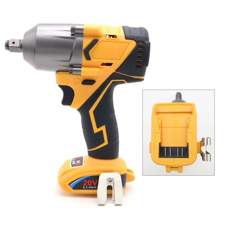 Beast Torque 500 Foot Pounds 20V Cordless Half Inch Brushless Impact Wrench with 4 Speed Settings side view and details