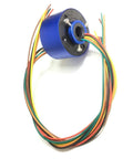 Slip Ring Rotary Electrical Connector for Motors and Data Buses with 2 4 6 12 Wire Collector Ring, Heavy Duty 10A