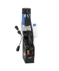 Front view of Portable Dual Gear Magnetic Drill Press 110V Made In Germany with 2 Inch Hole Capacity, switch controls visible.