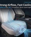 Custom Fit Cooling Car Seat Cushion For Chevy Volt Bolt Blazer Electric Models with Smart Auto Start Stop Sensor and airflow.