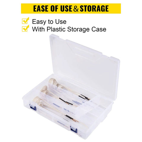 8 Piece Induction Coil Kit For Induction Heaters With Varying Coil Lengths, plastic storage case open with coils inside
