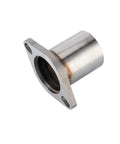 Stainless Steel Exhaust Flange Repair Pipe Kit 3 Inch OD With Gasket Bolts And Nuts Quick Grip Fit Undercarriage Muffler Joiner - close-up view of a flange