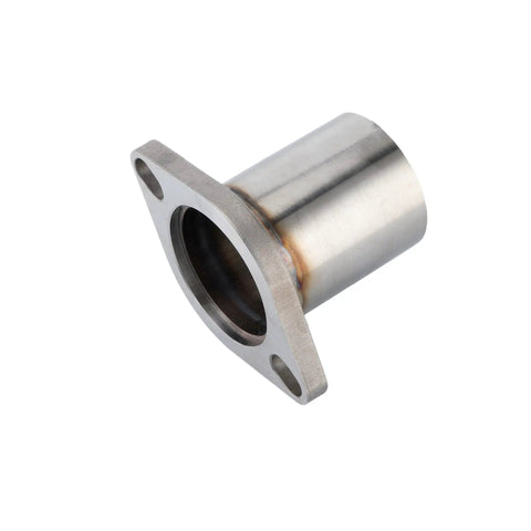 Stainless Steel Exhaust Flange Repair Pipe Kit 3 Inch OD With Gasket Bolts And Nuts Quick Grip Fit Undercarriage Muffler Joiner - close-up view of a flange