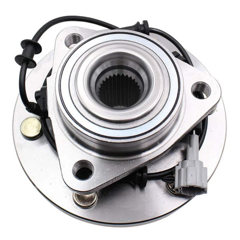 Front Wheel Hub Bearing Assembly With ABS Plug And Play Direct Fit For 2004-2007 Infiniti QX56, 2005-2007 Nissan Armada