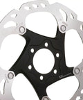 Xt Sm-rt86 203mm 6-Bolt Mtb Rotor One Color Finish Aluminum Carrier And Steel Rotor close-up view of rotor design