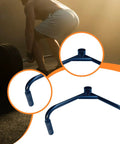 V Bar Attachment Handle For Rowing And Deadlifts shown with barbell and close-up detail