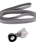 Badass Heavy Duty Serpentine Drive Belt Component Kit With One Accessory Drive Belt Tensioner Assembly Fits 2004 Ford F 150 Trucks To Keep Your Ride Rolling Smooth On Streets Using OE Ref Numbers For Quick Fixes To Save Cash Time On Repairs, belt and tensioner