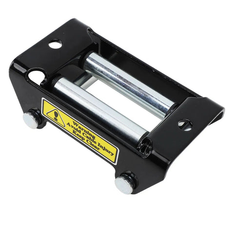 Beefy 2000Lb Winch Roller Fairlead For Off Road Trucks ATV UTV Electric Winch Cable Guide Roller close-up, steel rollers