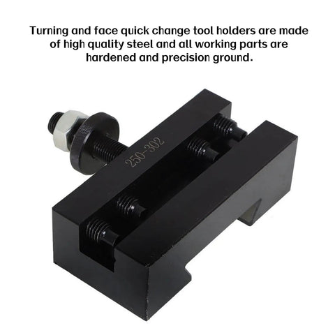 Quick Change Turning Tool Holder CXA 250-302, steel, for lathe turning and end face, showing 250-302 marking.