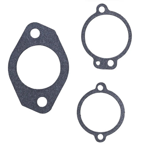 Three gaskets from the Mercury Inline Carburetor Rebuild Kit For 40 To 150 HP Outboard Motors Compatible With 1395-5109 Series 18-7021 Sierra GLM 48480